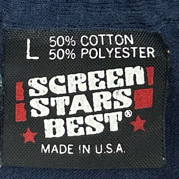 Vintage Battle Creek Health System T Shirt Mens Medium Cardiac Graduate 90s Blue - Picture 5 of 7